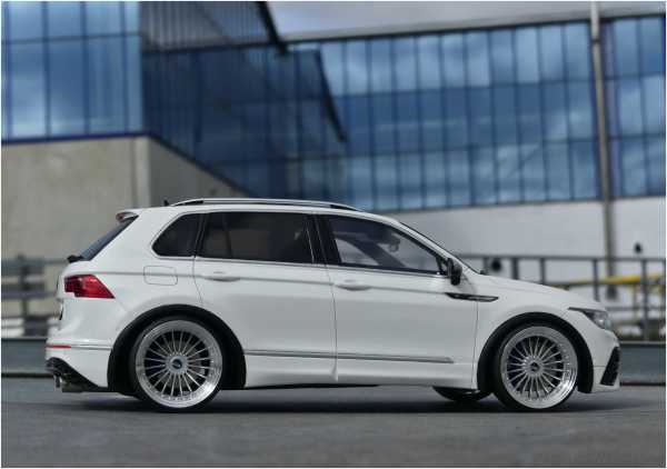 1:18 VW Tiguan R-Line in Weiß Edition mit MBTC Alu-Räder